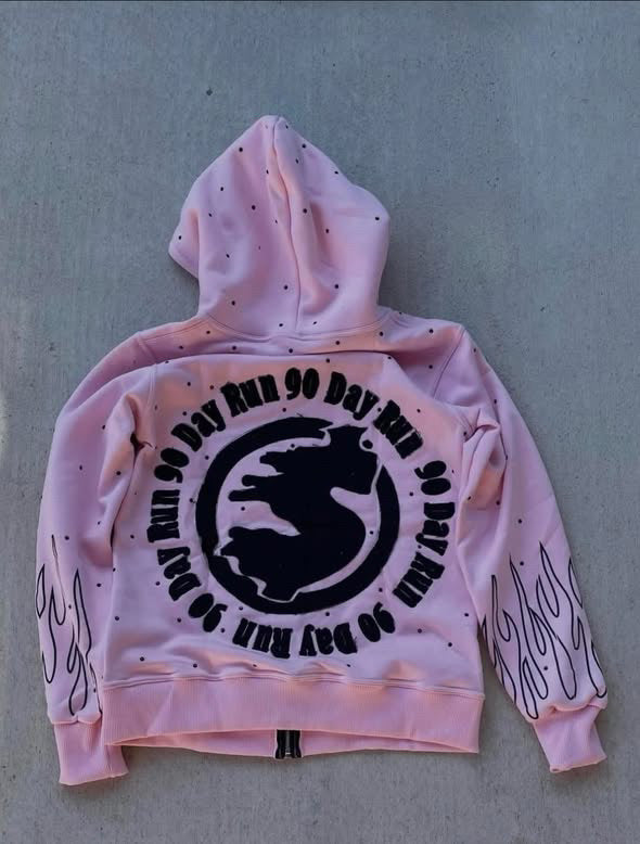 Pink 90 Day Run ZipUp