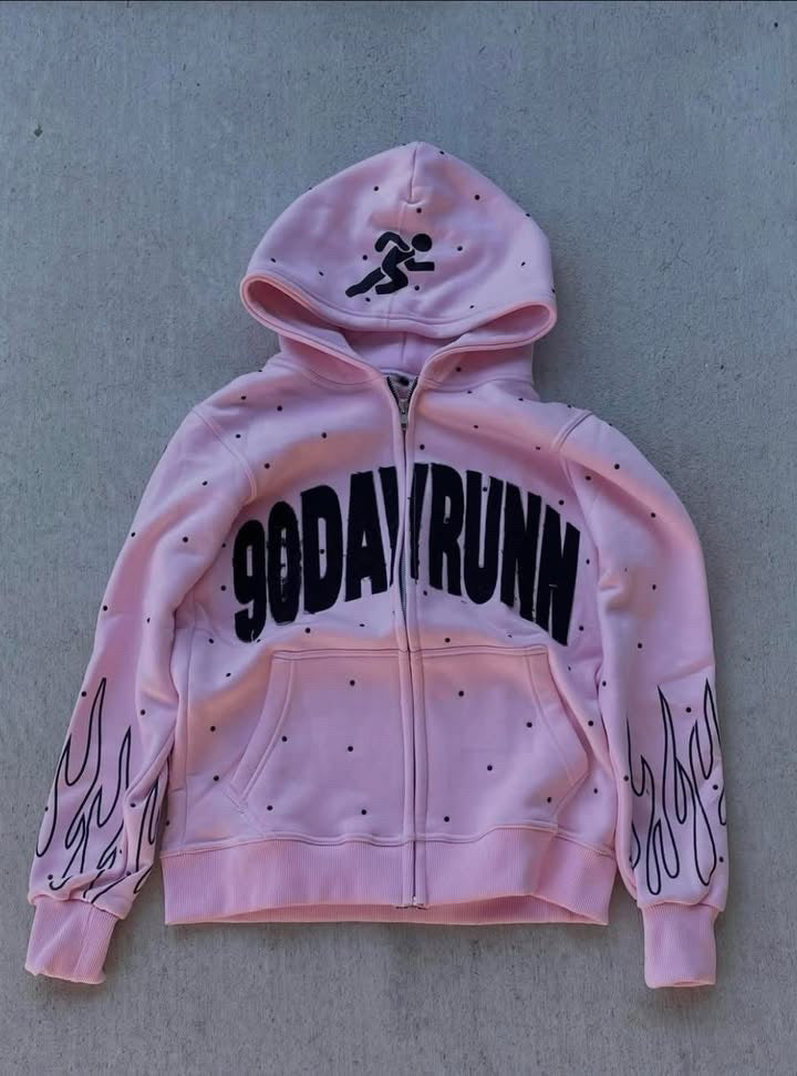 Pink 90 Day Run ZipUp