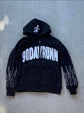 Black 90 Day Run Zip Up