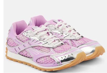 Pink Bottega Shoes