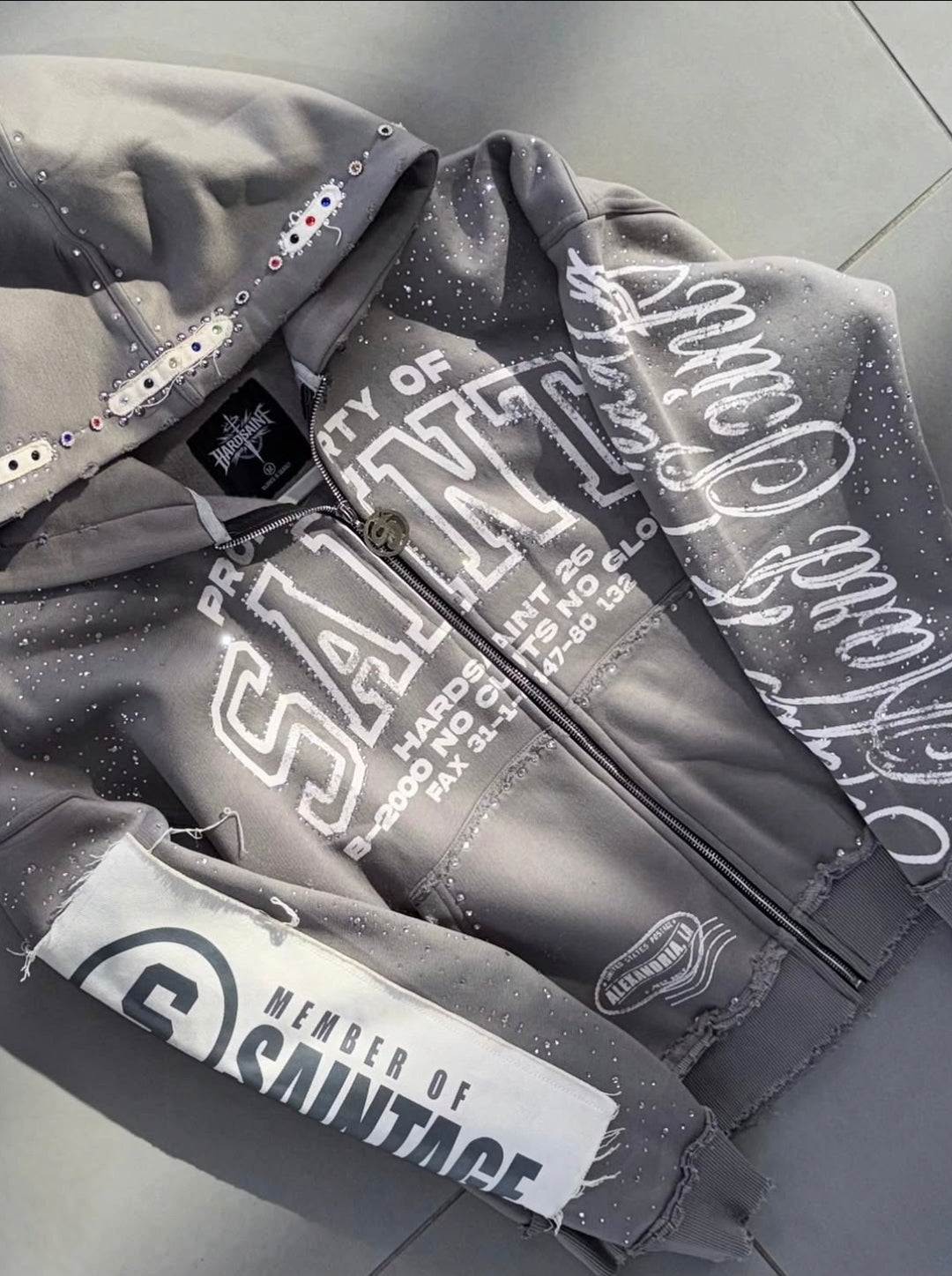 Grey Saints Zip Up
