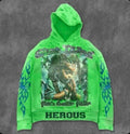 LIME GREEN HEROUS HOODIE