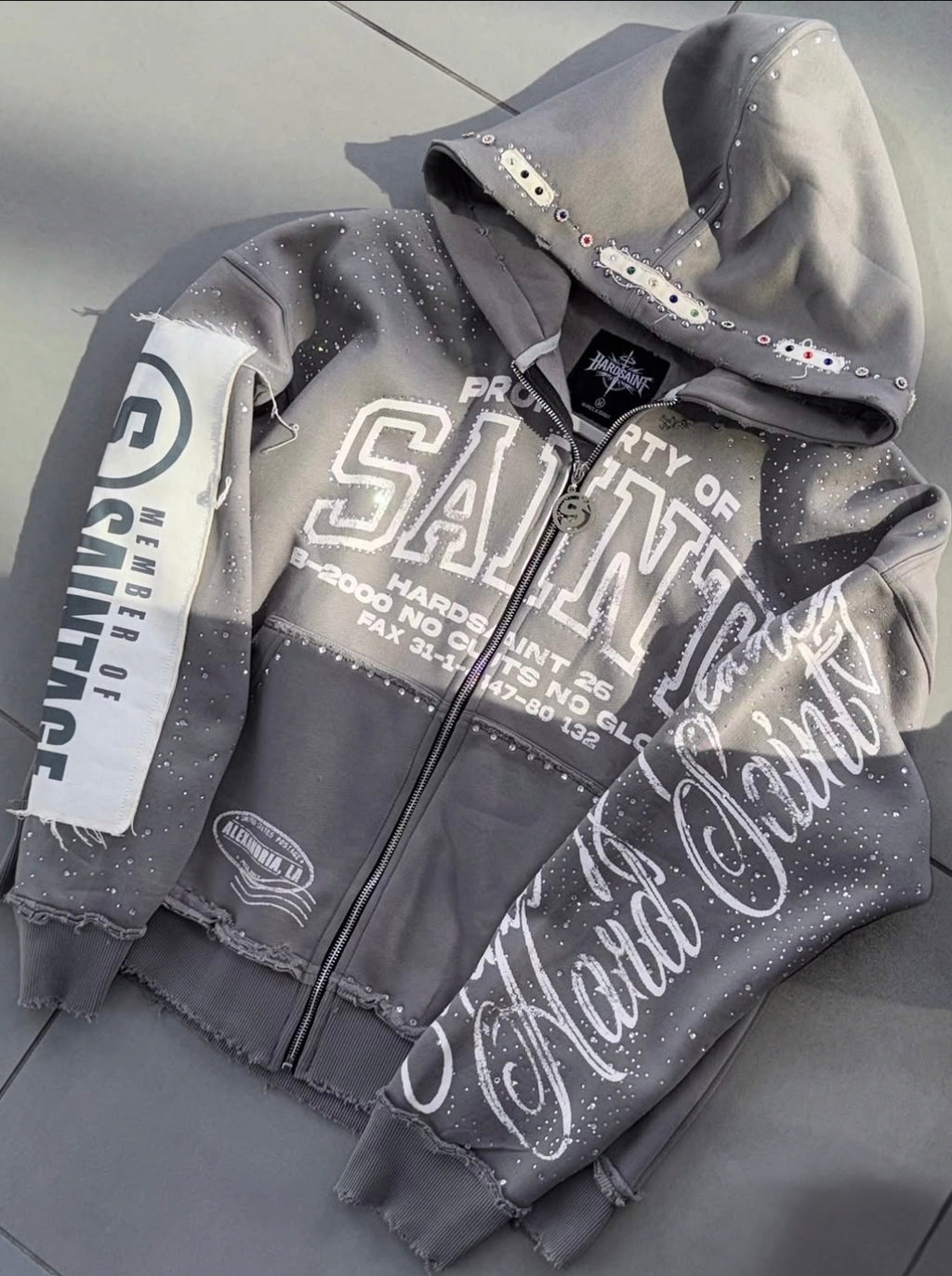 Grey Saints Zip Up