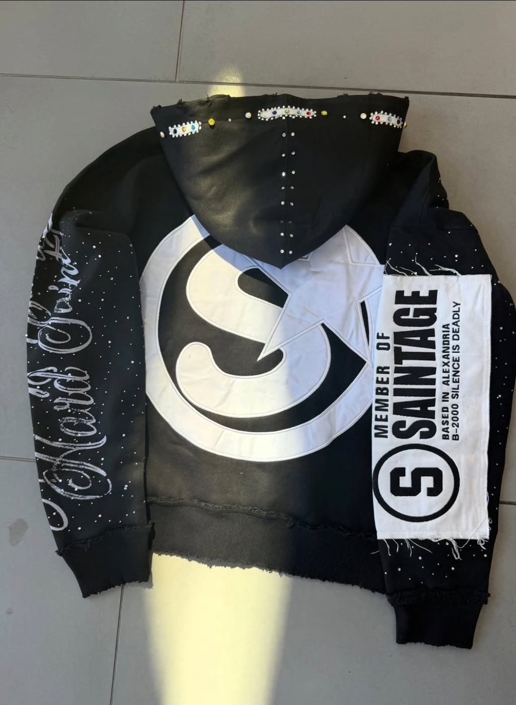 Black SAINTS ZIP UP
