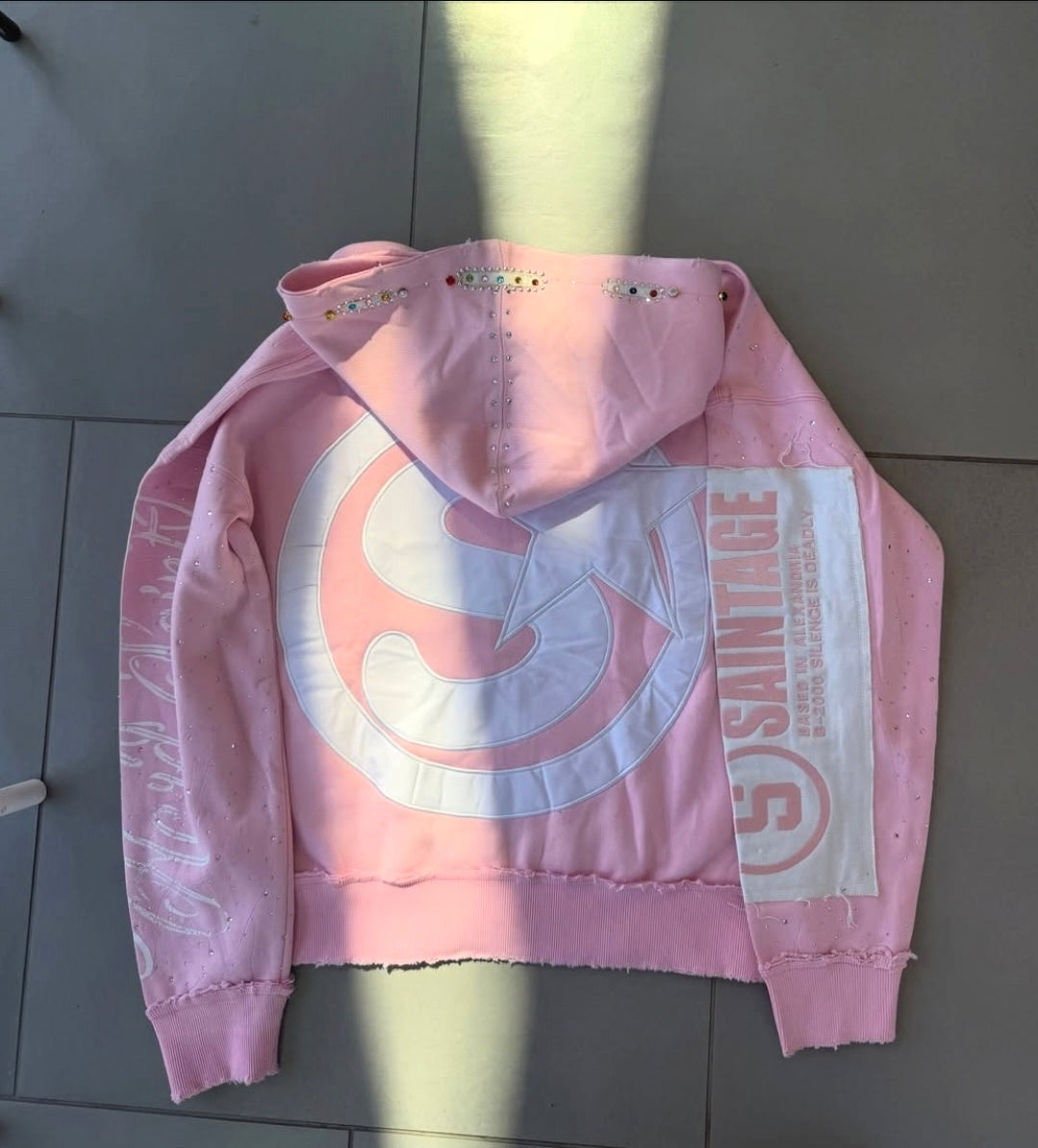 PINK SAINT ART ZIP UP