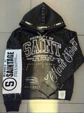 Black SAINTS ZIP UP