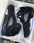 JORDAN 5 RETRO BLACK UNIVERSITY BLUES