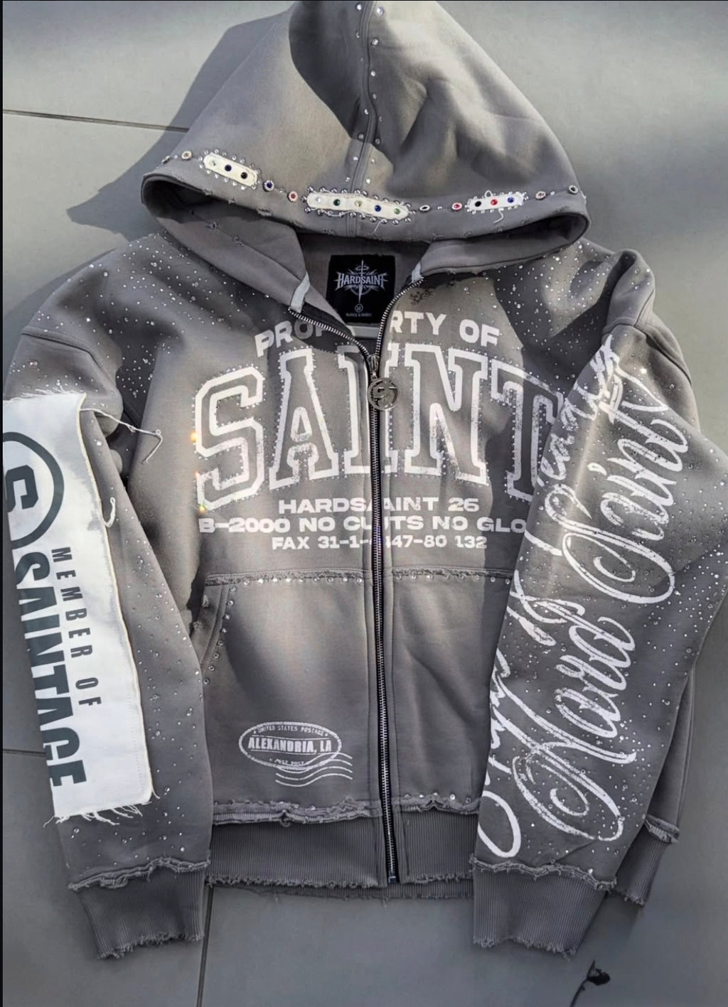Grey Saints Zip Up