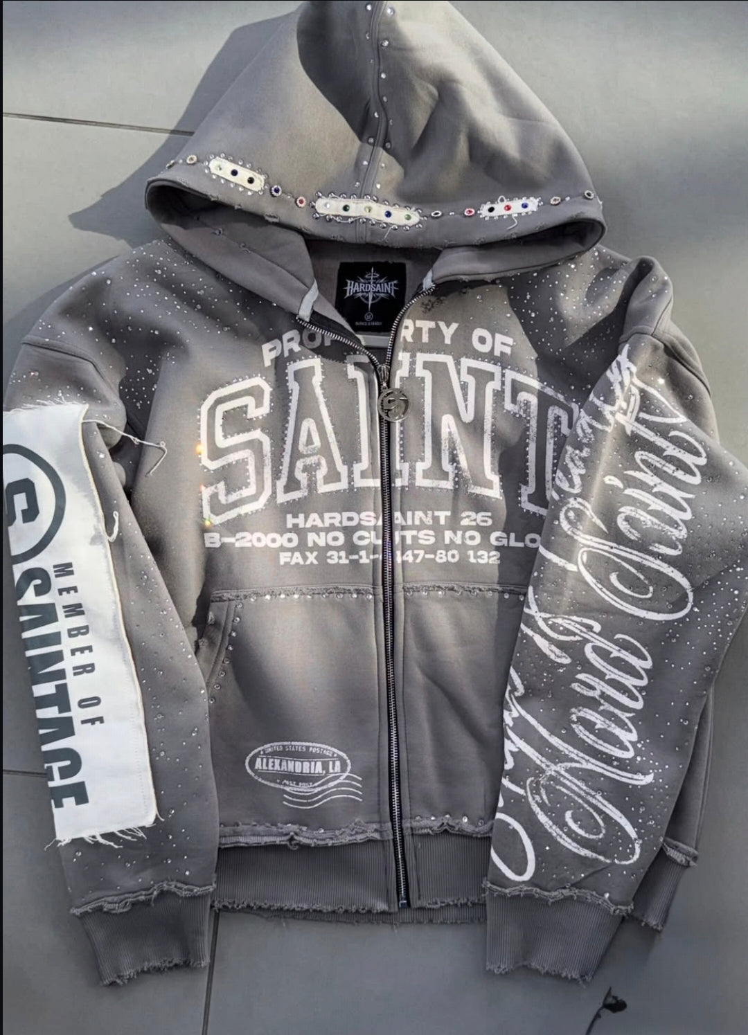 Grey Saints Zip Up